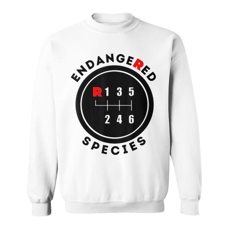 Endangered Species Manual Gearbox Stick Shift 6 Speed Sweatshirt