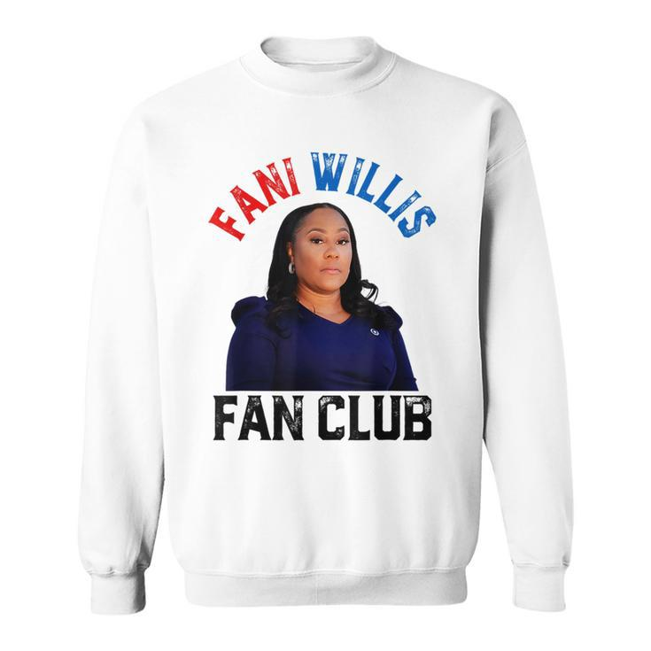 Fani Willis Fan Club Retro Usa Flag American Political Sweatshirt