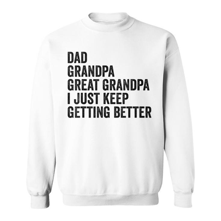 Fathers Day Grandpa From Grandkids Dad Great Grandfather  Sweatshirt