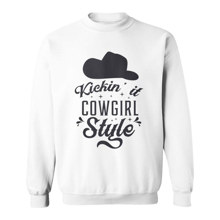 Funny Cowgirl Gift Cowboy Boots Western Line Dancing Ladies  Dancing Funny Gifts Sweatshirt