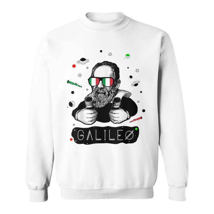 Funny Galileo Meme Italian Science Astronomy T  Sweatshirt