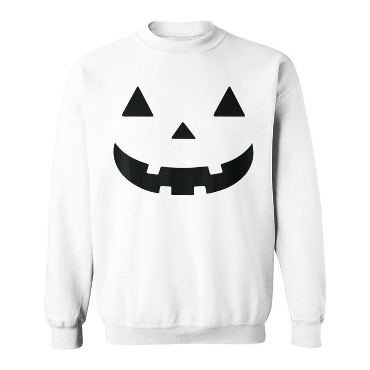 Giant Jack O' Lantern Face Halloween Pumpkin Face Sweatshirt