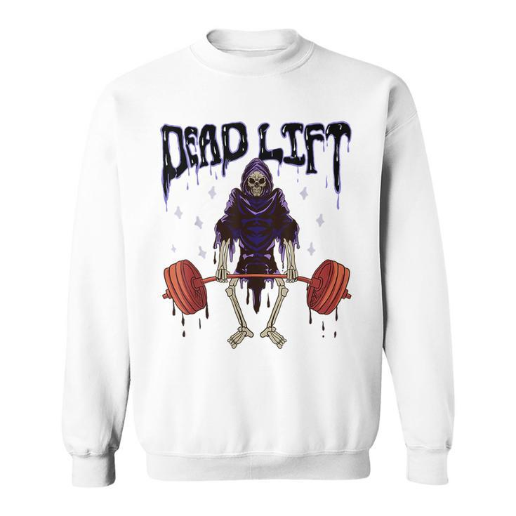 Gym Grim Reaper Deadlift Workout Occult Reaper Sweatshirt