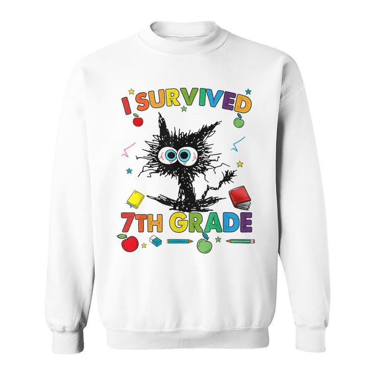 Funny Last Day Of Seventh 7Th Grade I Survived 7Th Grade  Sweatshirt