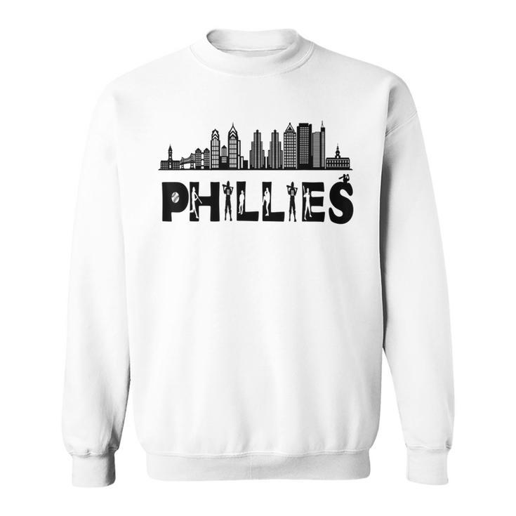 Funny Vintage Philly Baseball Lovers Baseball Fans Baseball Funny Gifts Sweatshirt