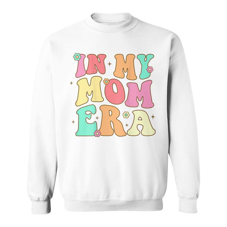 Groovy Retro In My Mom Era Cool-Moms Club On Back Costume  Sweatshirt
