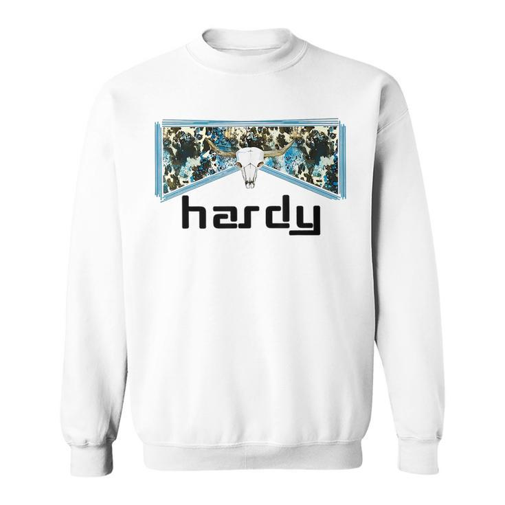 Hardy Bull Skull Music Western Sweatshirt