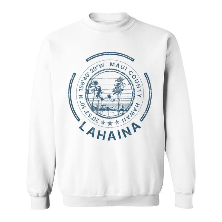 Hawaii Lahaina Maui Retro Hawaiian Sweatshirt