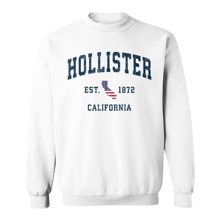 Hollister California Vintage State Usa Flag Athletic Style Sweatshirt