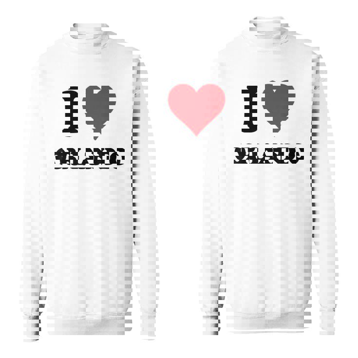 I Heart Orlando First Name I Love Personalized Stuff Sweatshirt