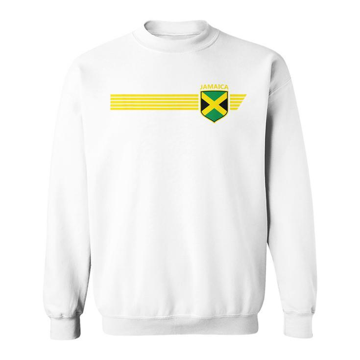 Jamaica Flag Jamaican Vintage Athletic Throwback Souvenir  Sweatshirt