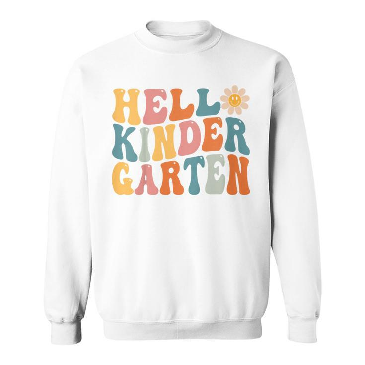 Kids Hello Kindergarten - Team Kinder Back To School First Day  Sweatshirt