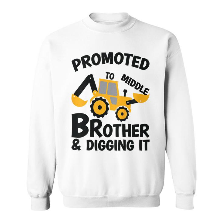Kids Promoted To Middle Brother Baby Gender Celebration  Sweatshirt
