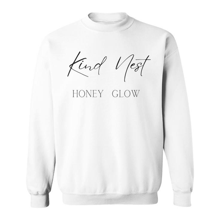 Kind Nest Honey Glow Cute Graphic  Casual Summer Sweatshirt