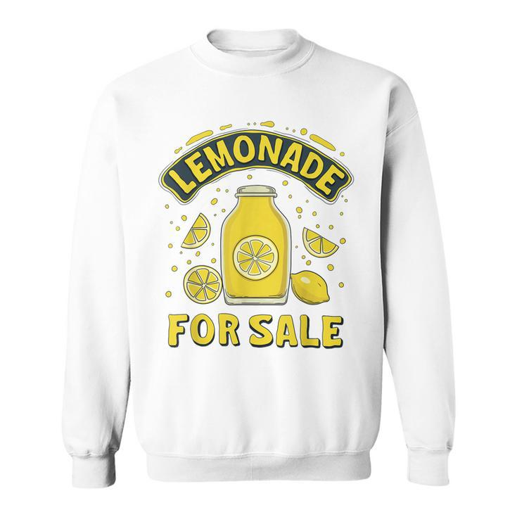 Lemonade For Sale Summer Lemon Aid Stand Kids Boys Girls  Sweatshirt