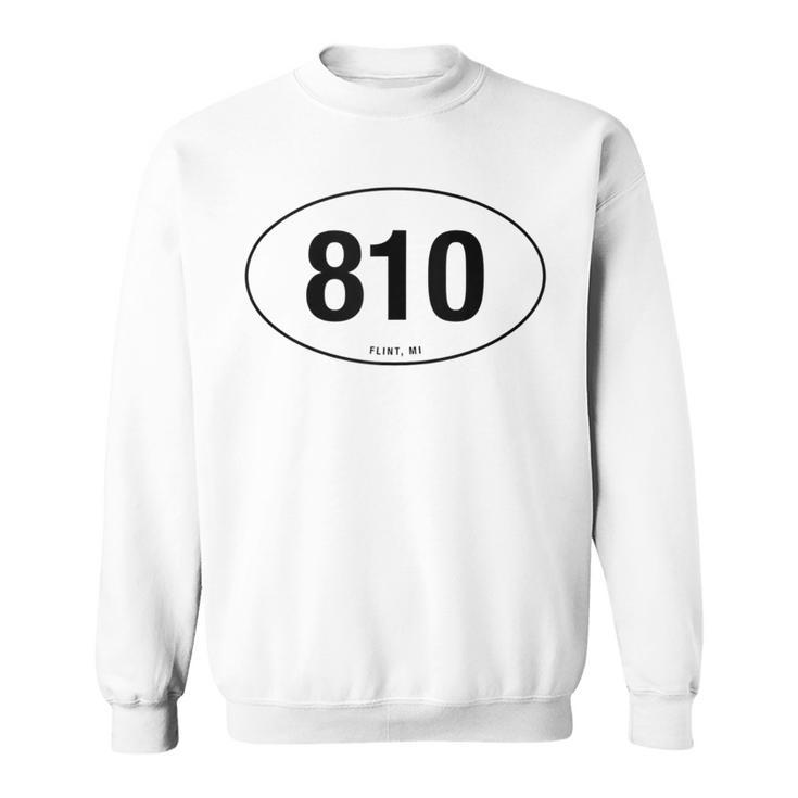 Michigan Area Code 810 Oval State Pride Sweatshirt