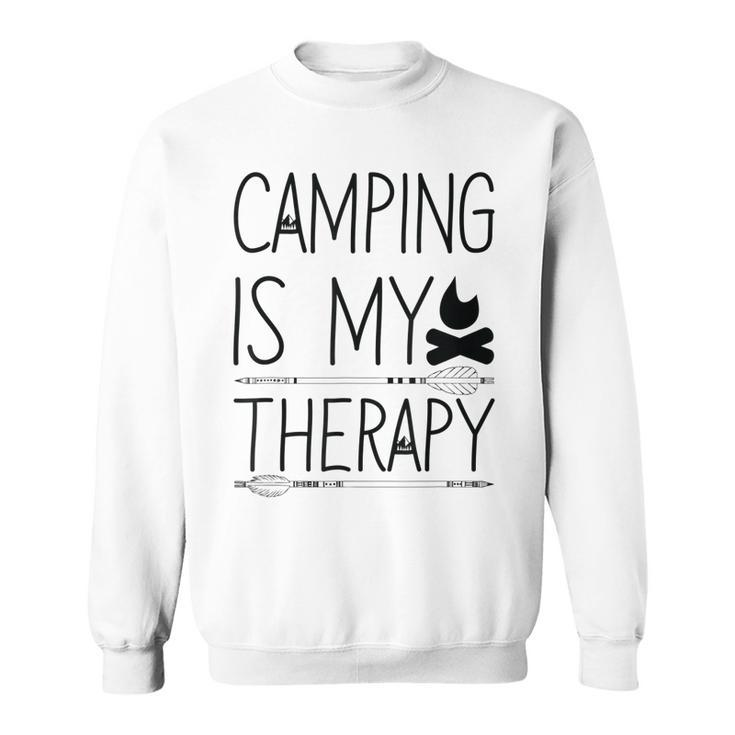 Outdoor Camper Therapy Glamping Glamper Camping Girl Gift Sweatshirt