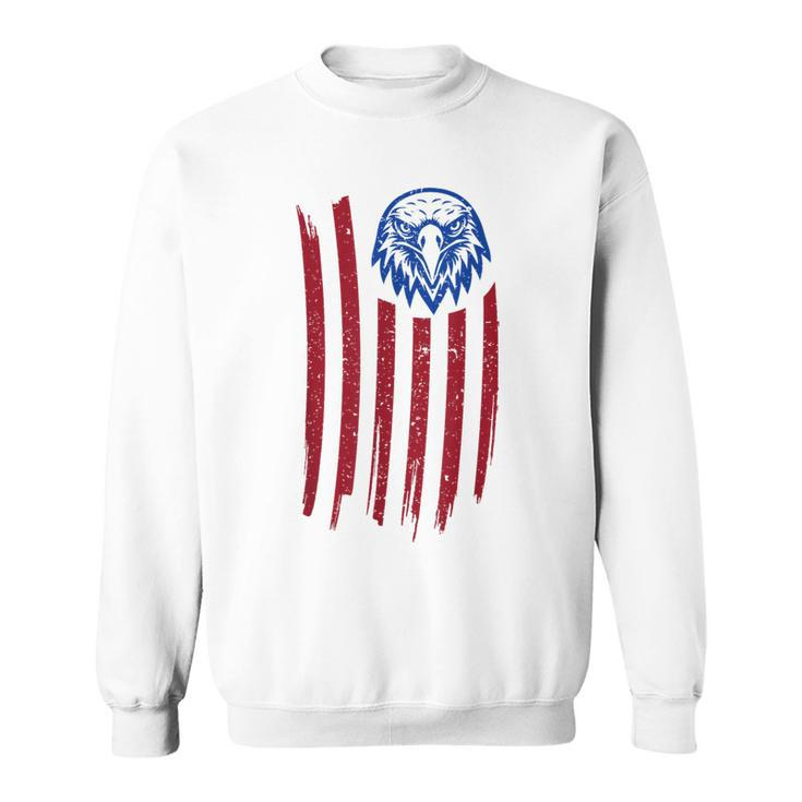 Patriotic Eagle July Fourth 4Th Of July American Flag  Sweatshirt
