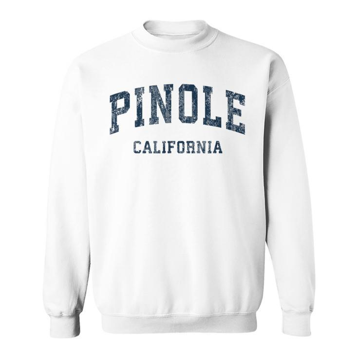 Pinole California Ca Vintage Varsity Sports Navy Sweatshirt