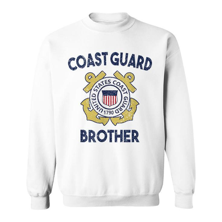 Proud Us Coast Guard Brother Military Pride Gift For Mens Pride Month Funny Designs Funny Gifts Sweatshirt