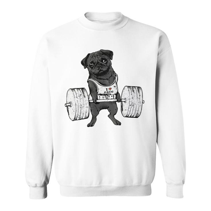 Pug Weightlifting - Mens Standard  Sweatshirt