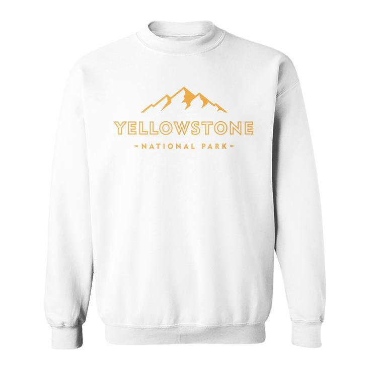 Retro Mountain Yellowstone National Park Hiking Souvenir Sweatshirt