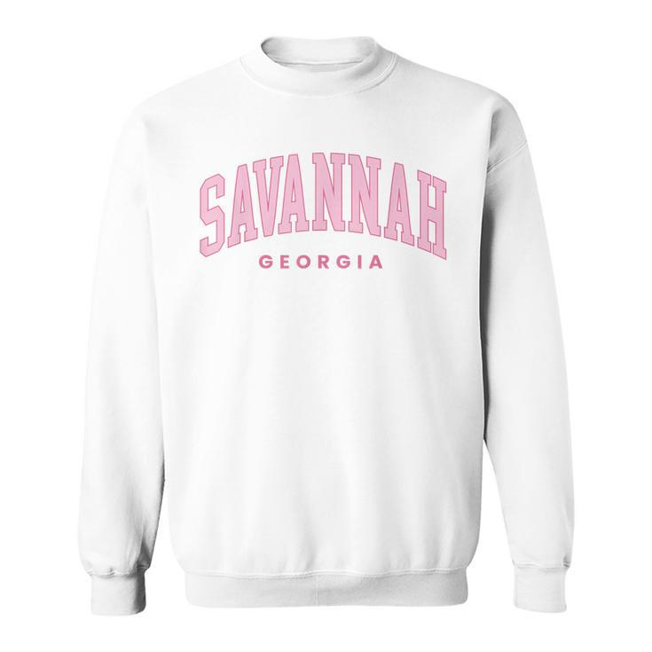 Retro Savannah Georgia Vintage Preppy Throwback Girls Kid  Sweatshirt