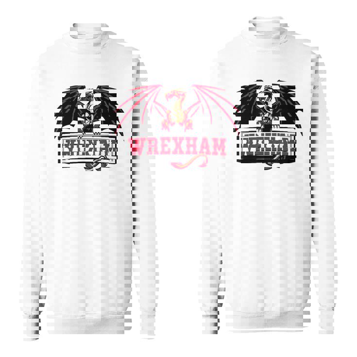 Retro Vintage Wrexham Wales Red Dragon Wrecsam Welsh Cymru Sweatshirt