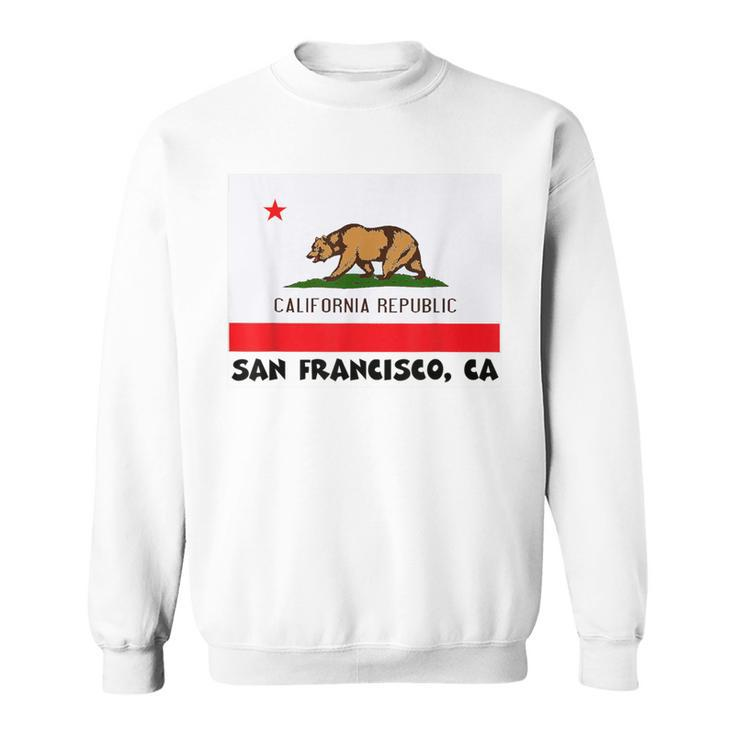 San Francisco California Usa Flag Souvenir Sweatshirt