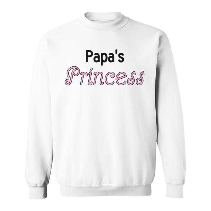 That Says Papa's Princess In Fancy Font Sweatshirt