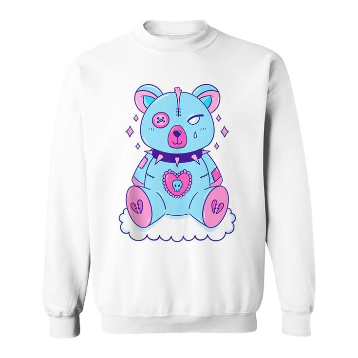 Scary Teddy Bear Satan Devil Ghotic Demon  Sweatshirt
