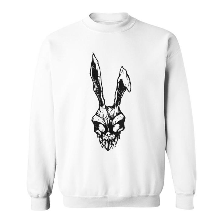 Scary Vintage Angry Rabbit Scull Halloween Party Costume Gifts For Rabbit Lovers Funny Gifts Sweatshirt