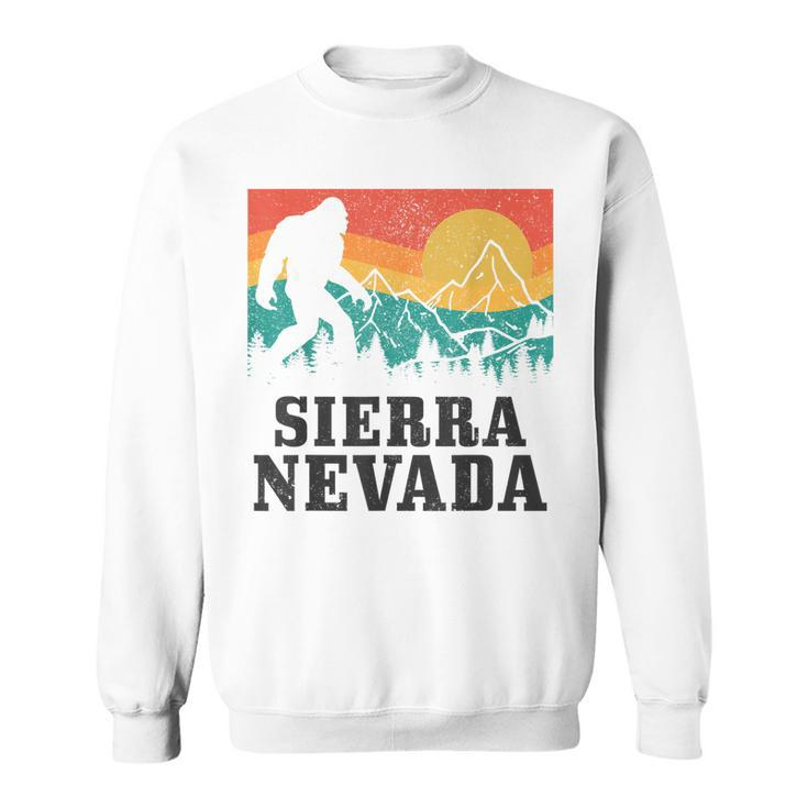 Sierra Nevada Bigfoot California Mountains Vintage Hiking  Sweatshirt
