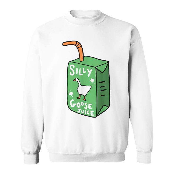 Silly Goose Juice Funny Goose Meme Bird Lover  Sweatshirt