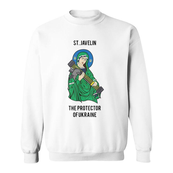 St Javelin Nla The Protector Of Ukraine I Stand For Ukraine Ukraine Funny Gifts Sweatshirt