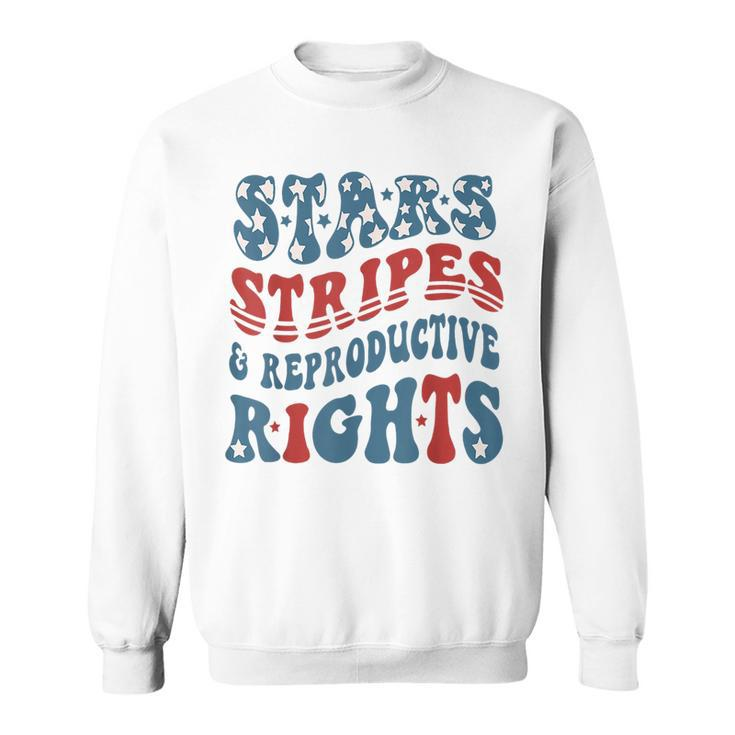 Stars And Stripes And Reproductive Rights America Flag Sweatshirt