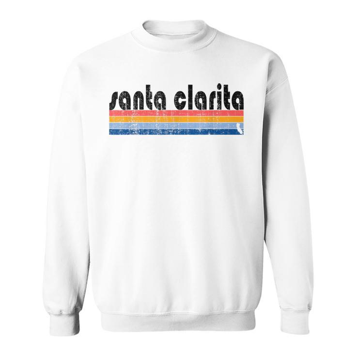 Vintage 80S Style Santa Clarita Ca Sweatshirt