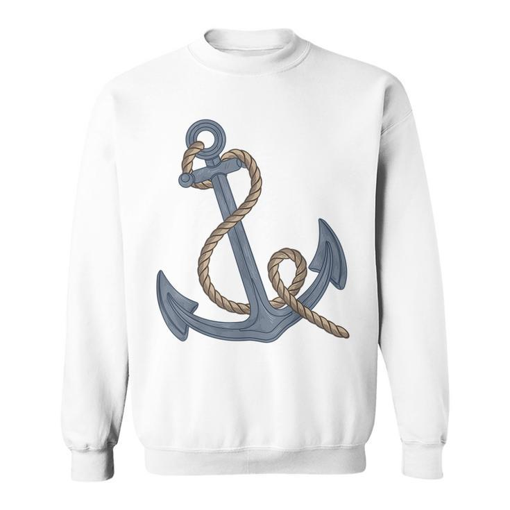Vintage Nautical Anchor  | Cute Retro Sailing  Gift Sweatshirt