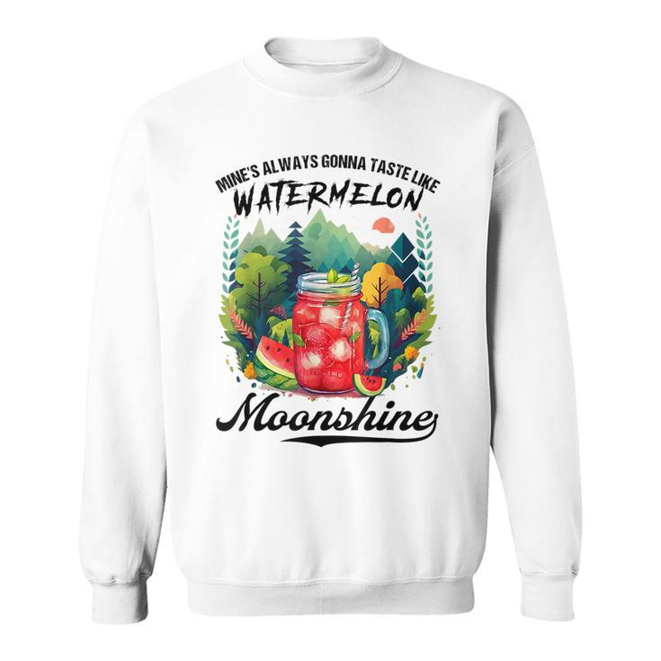 Watermelon Moonshine Retro Country Music Sweatshirt