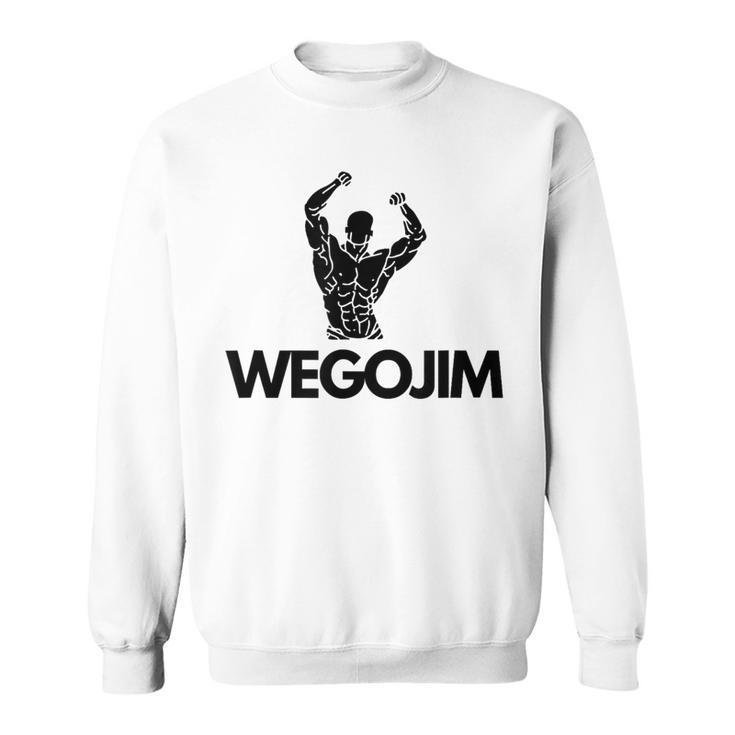 Wegojim Oversized Gym Pump Cover Workout Gym Bro Sweatshirt