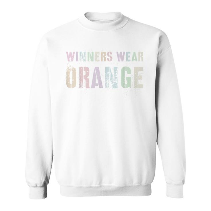 Winners Wear Orange Summer Camp Team Color War Game Event Summer Sweatshirt