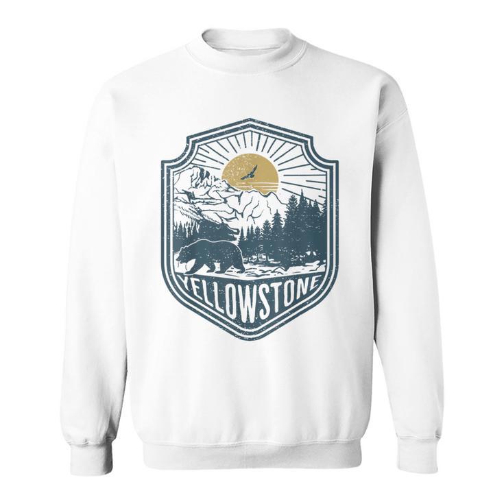 Yellowstone National Park Bear Nature Hiking Outdoors Sweatshirt