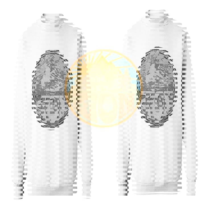 Zion National Park Utah Nature Mountains Hiking Outdoors  Sweatshirt