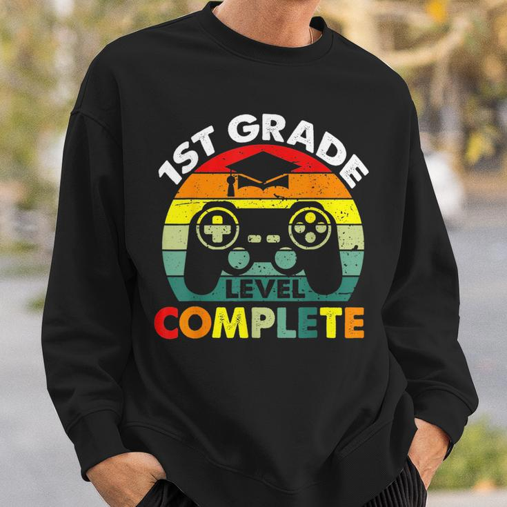 1St Grade Level Complete Gamer Last Day Of School Boys Sweatshirt Gifts for Him