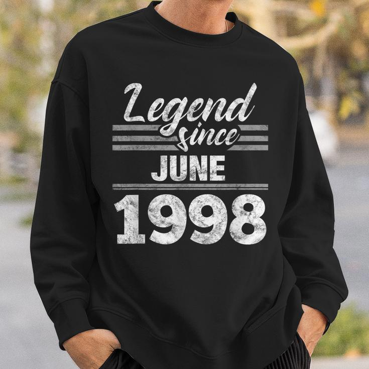 21St Birthday Gift Legend Since June 1998 Sweatshirt Gifts for Him