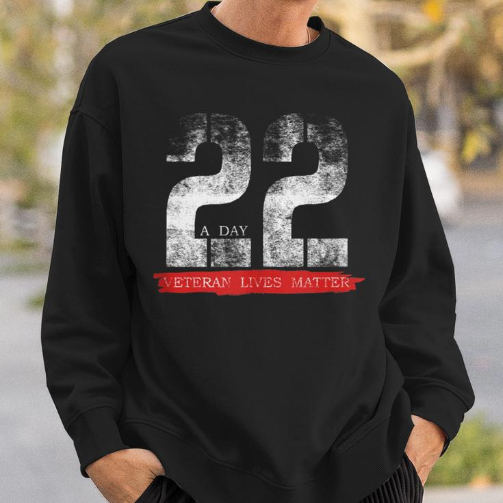 22 A Day Veteran Lives Matter Military Suicide Awareness Sweatshirt Gifts for Him