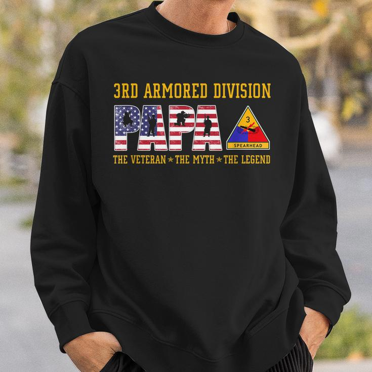 3Rd Armored Division Papa The Veteran The Legend Sweatshirt Gifts for Him