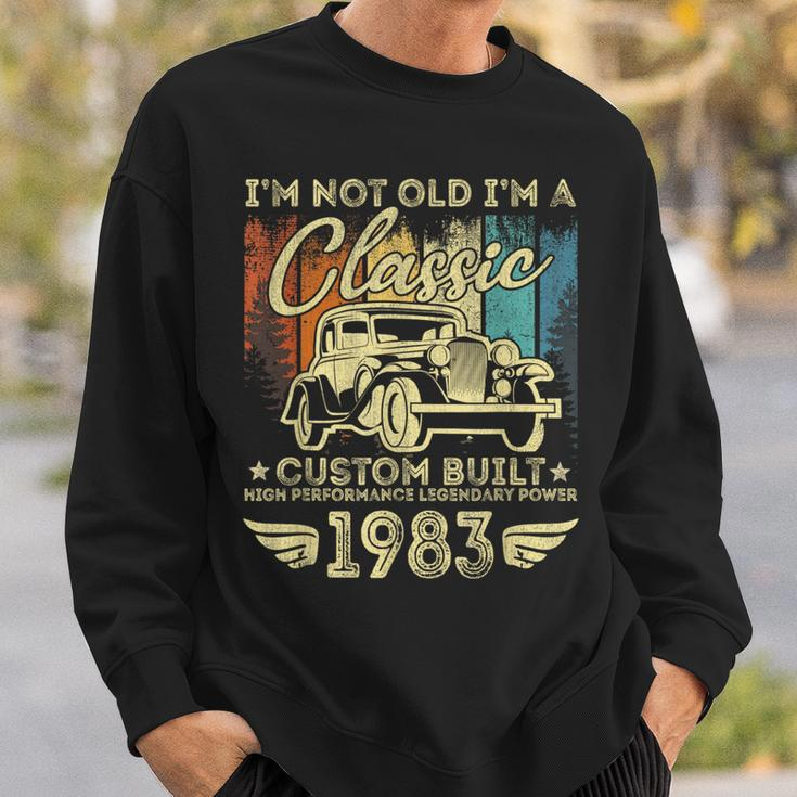 40 Year Old Vintage 1983 Classic Car 40Th Birthday Gifts Sweatshirt Gifts for Him