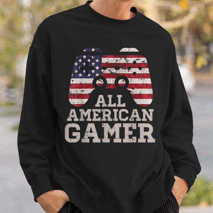 4Th July All American Gamer Patriot Men Boys Kids N Youth Sweatshirt Gifts for Him
