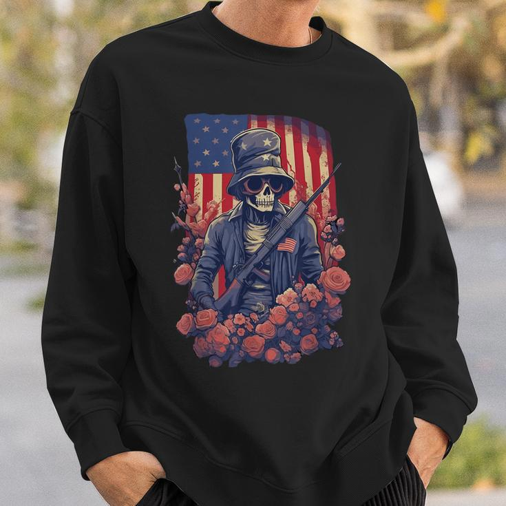 4Th Of July Men Boys Usa American Flag Independence Day Sweatshirt Gifts for Him